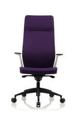 Bürosit - Bürosit Arc Chair Döşemeli Beyaz Plastik Uzun Yönetici Koltuğu