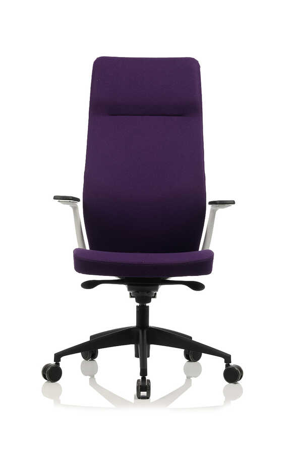 Bürosit Arc Chair Döşemeli Beyaz Plastik Uzun Yönetici Koltuğu