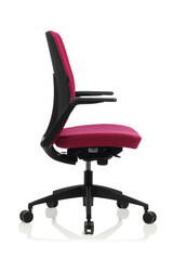 Bürosit Arc Chair Döşemeli Siyah Plastik Orta Yönetici Koltuğu - Thumbnail