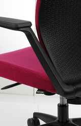 Bürosit Arc Chair Döşemeli Siyah Plastik Orta Yönetici Koltuğu - Thumbnail