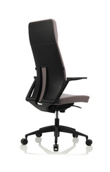 Bürosit Arc Chair Döşemeli Siyah Plastik Uzun Yönetici Koltuğu - Thumbnail