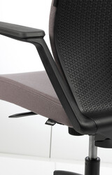 Bürosit Arc Chair Döşemeli Siyah Plastik Uzun Yönetici Koltuğu - Thumbnail
