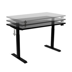 Bürosit Tau Yükseklik Ayarlı Masa 140x75 - Thumbnail