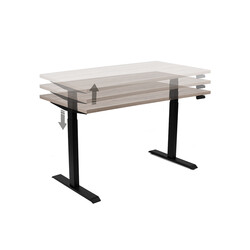 Bürosit Tau Yükseklik Ayarlı Masa 140x75 - Thumbnail