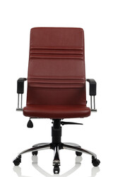 Bürosit Dolphin 9 Krom Çalışma Koltuğu (Suni Deri) - Thumbnail