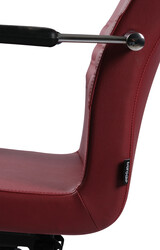 Bürosit Dolphin 9 Krom Çalışma Koltuğu (Suni Deri) - Thumbnail