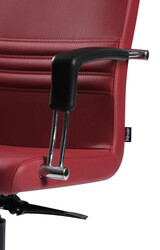 Bürosit Dolphin 9 Krom Çalışma Koltuğu (Suni Deri) - Thumbnail